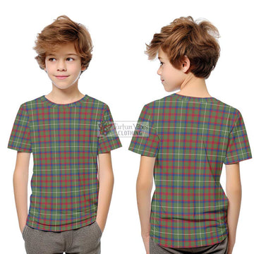 Shaw Green Modern Tartan Kid T-Shirt