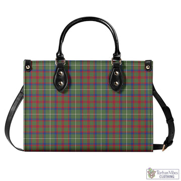 Shaw Green Modern Tartan Luxury Leather Handbags