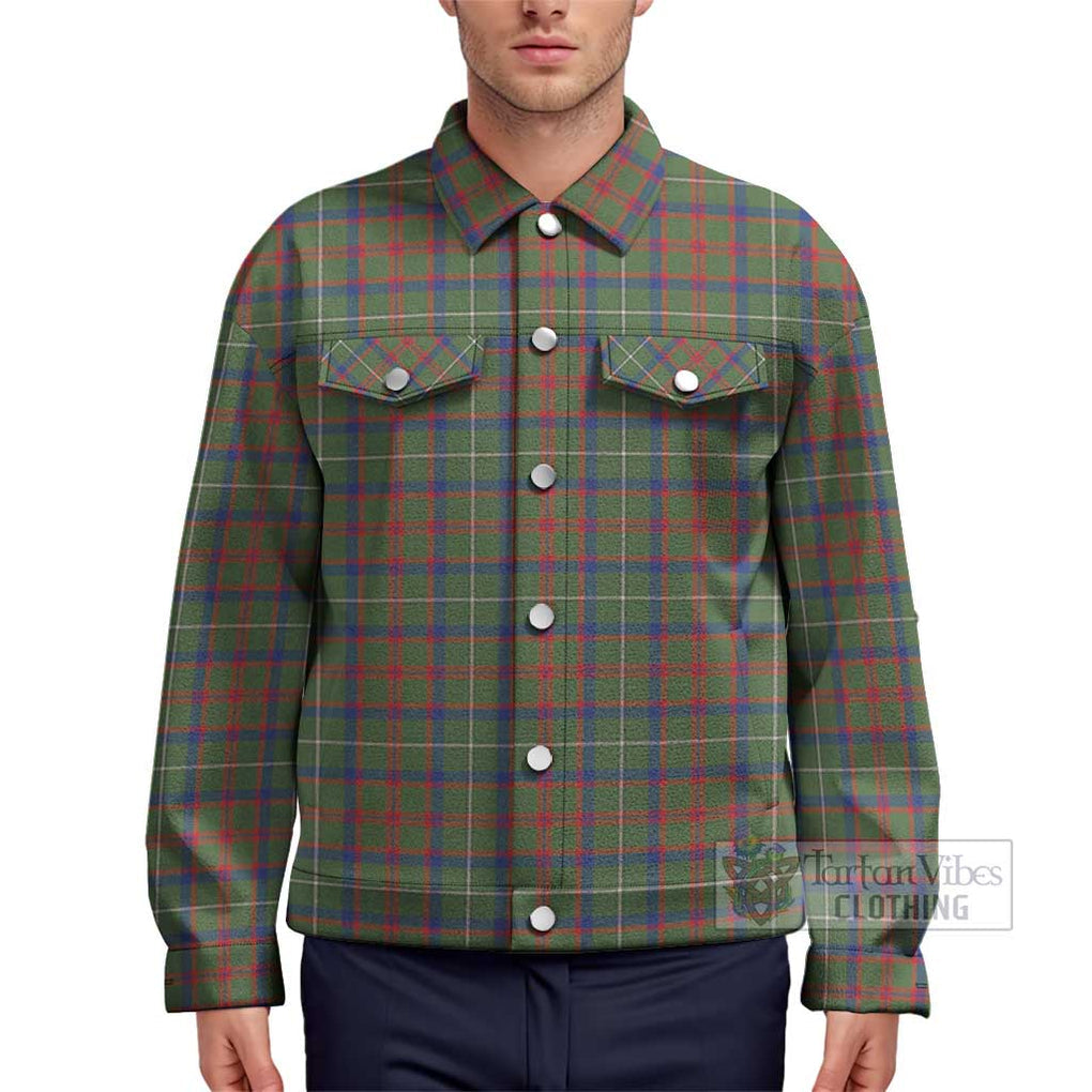 Shaw Green Modern Tartan Unisex Lapel Cotton Jacket Unisex - Tartan Vibes Clothing