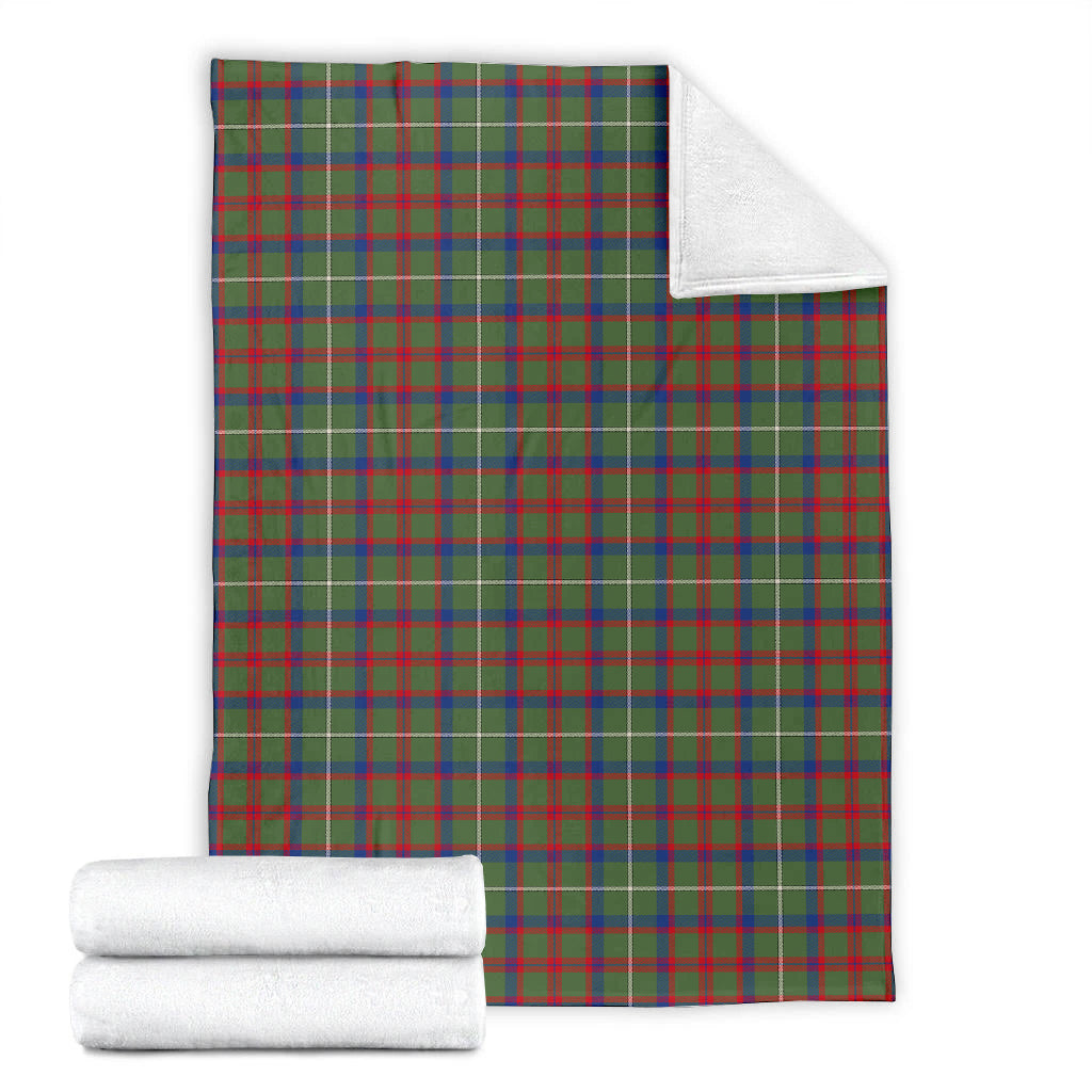 Shaw Green Modern Tartan Blanket X-Large 59 x 79 inches 150 x 200 cm - Tartan Vibes Clothing