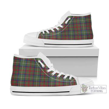 Shaw Green Modern Tartan High Top Shoes