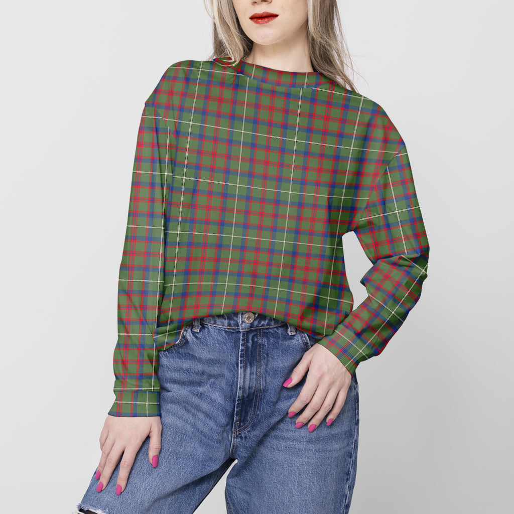 Shaw Green Modern Tartan Sweatshirt Unisex - Tartan Vibes Clothing