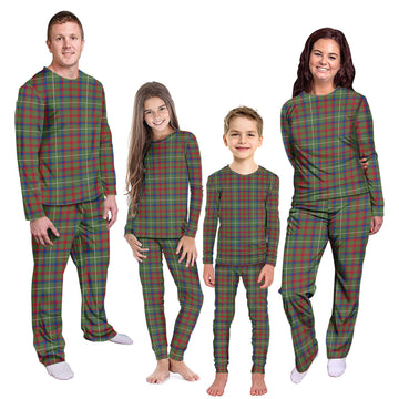 Shaw Green Modern Tartan Pajamas Family Set