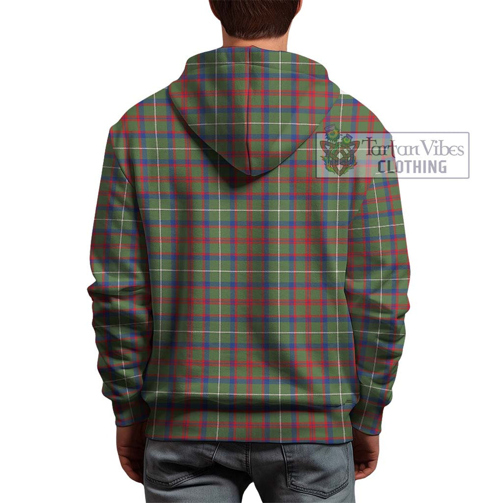 Shaw Green Modern Tartan Hoodie with Family Crest DNA In Me Style - Tartanvibesclothing Shop