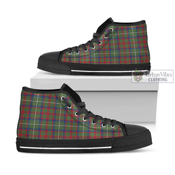 Shaw Green Modern Tartan High Top Shoes