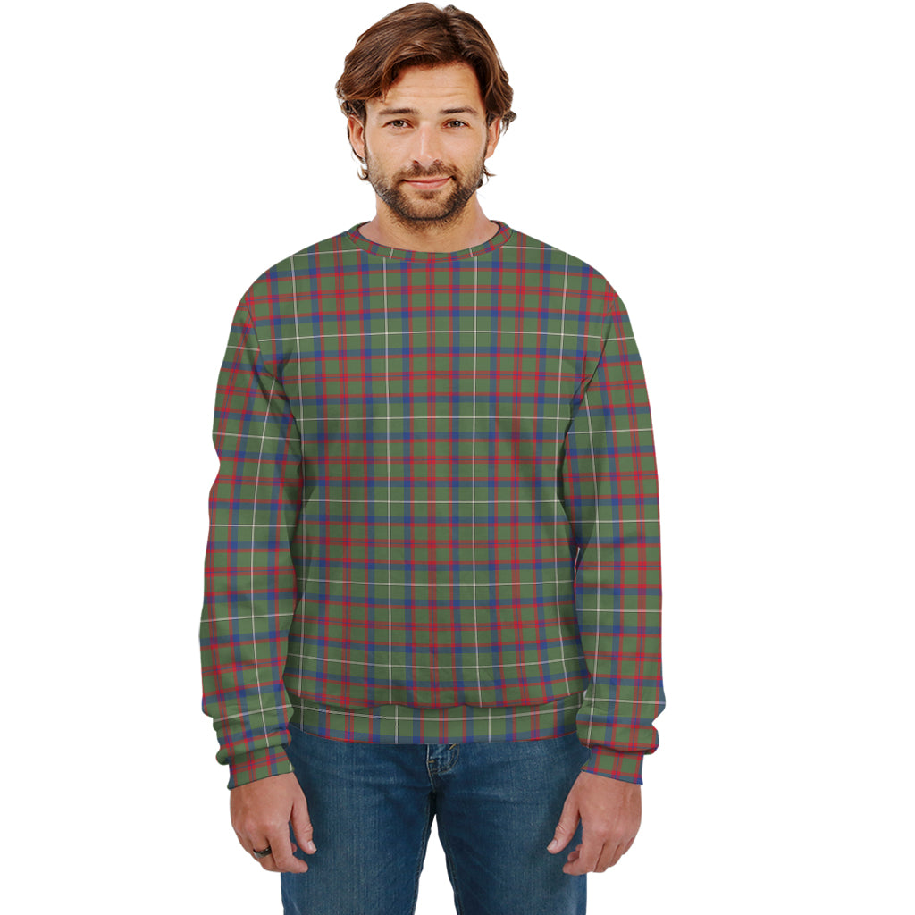 Shaw Green Modern Tartan Sweatshirt - Tartan Vibes Clothing