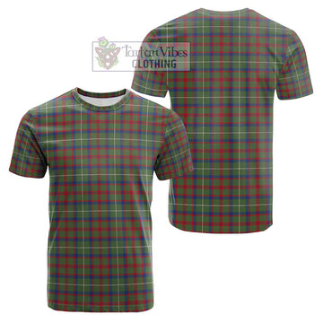 Shaw Green Modern Tartan Cotton T-Shirt