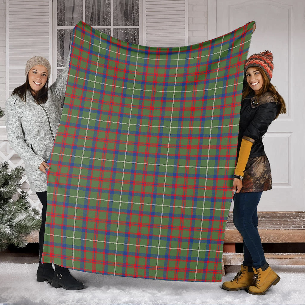 Shaw Green Modern Tartan Blanket - Tartan Vibes Clothing