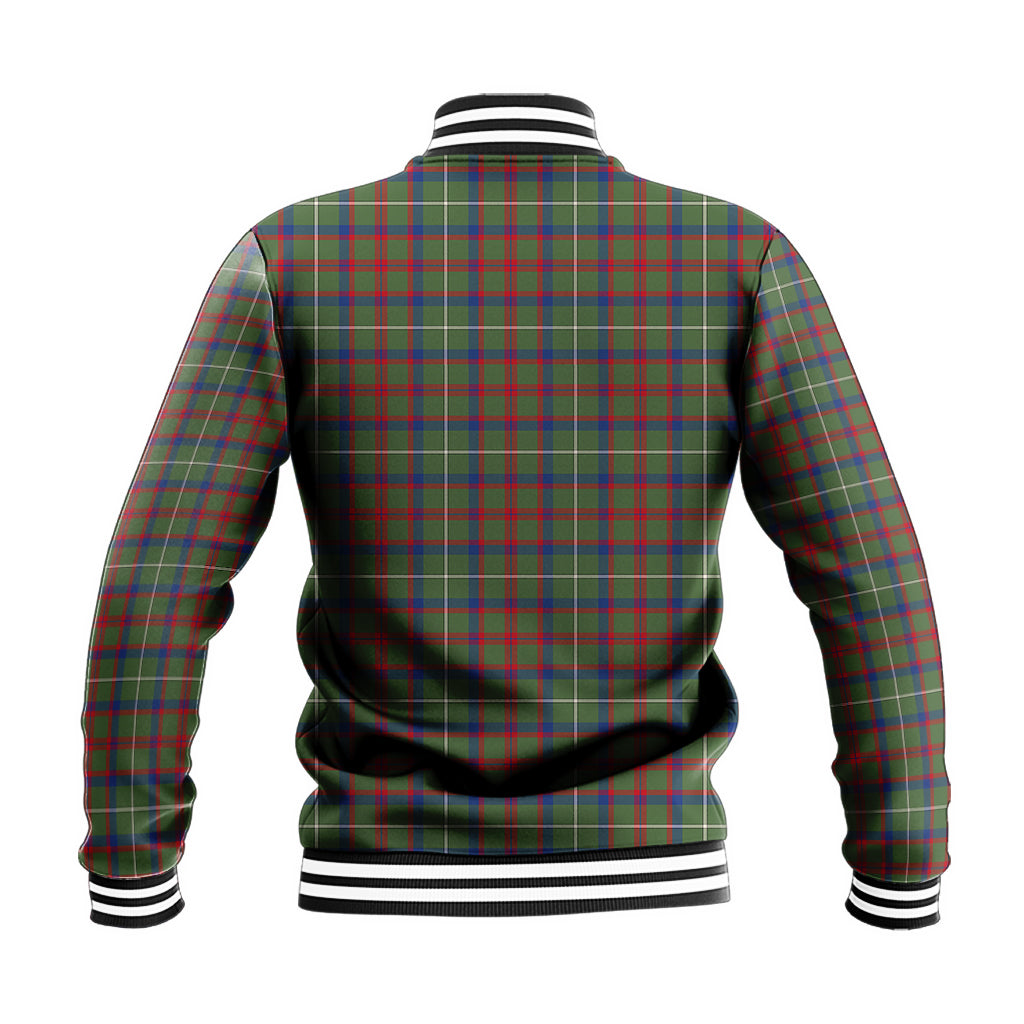 Shaw Green Modern Tartan Baseball Jacket - Tartan Vibes Clothing