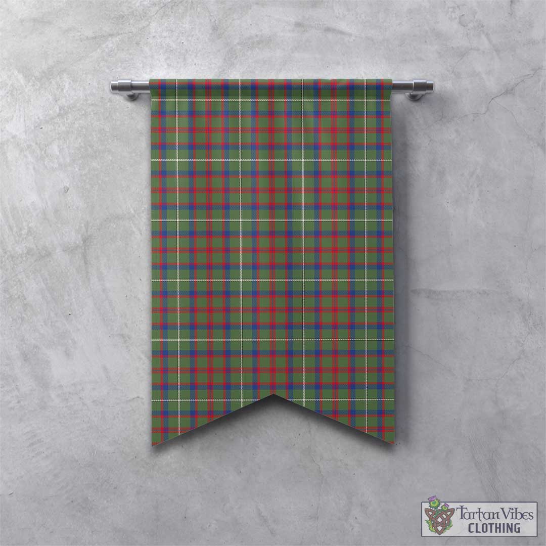 Tartan Vibes Clothing Shaw Green Modern Tartan Gonfalon, Tartan Banner