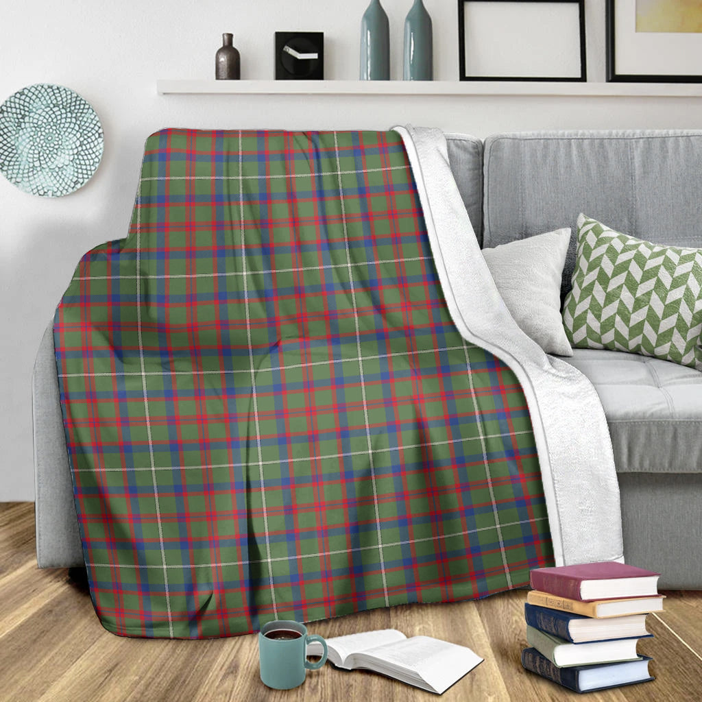 Shaw Green Modern Tartan Blanket - Tartan Vibes Clothing