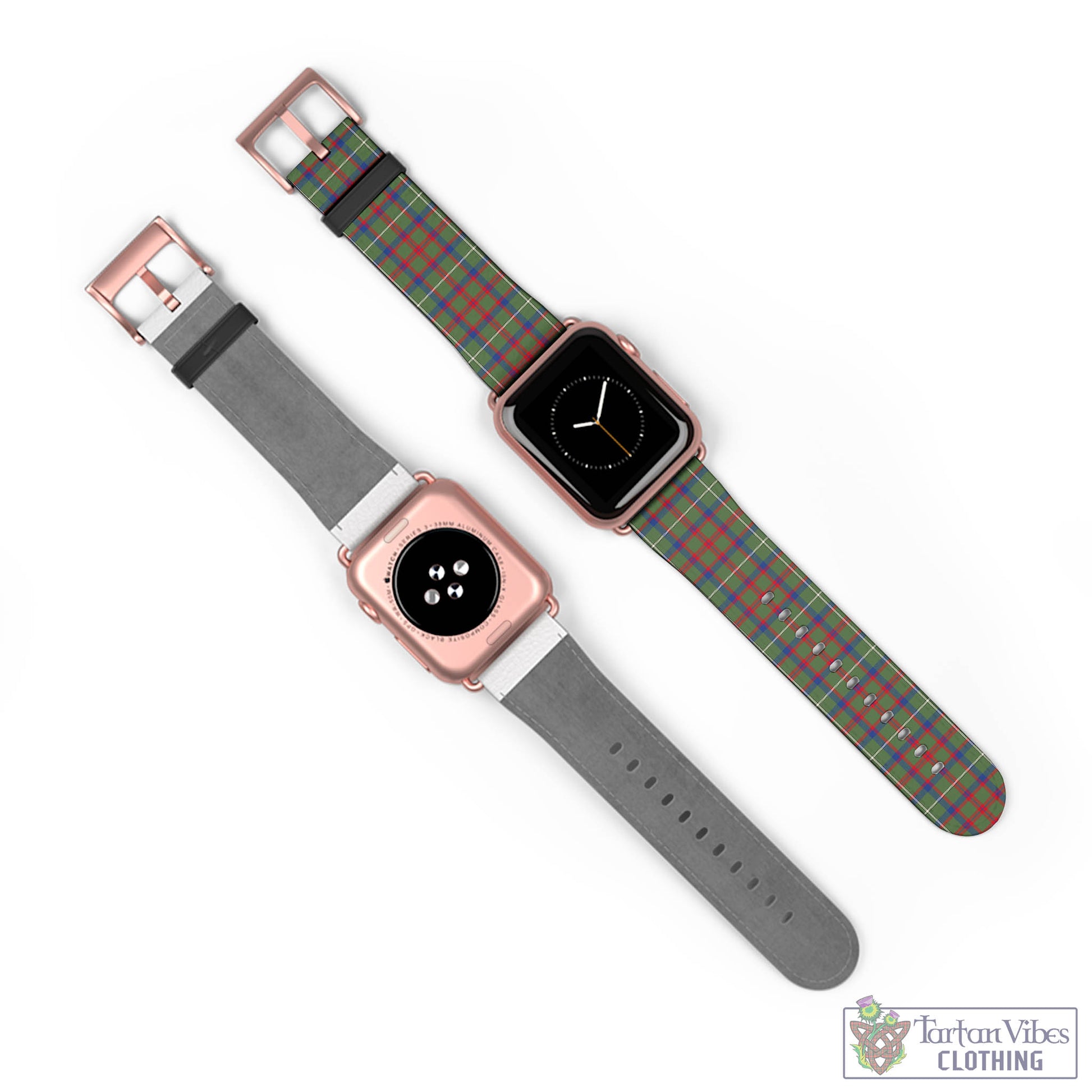 Tartan Vibes Clothing Shaw Green Modern Tartan Watch Band