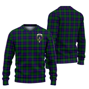 Shaw Modern Tartan Ugly Sweater with Family Crest