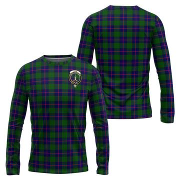 Shaw Modern Tartan Long Sleeve T-Shirt with Family Crest