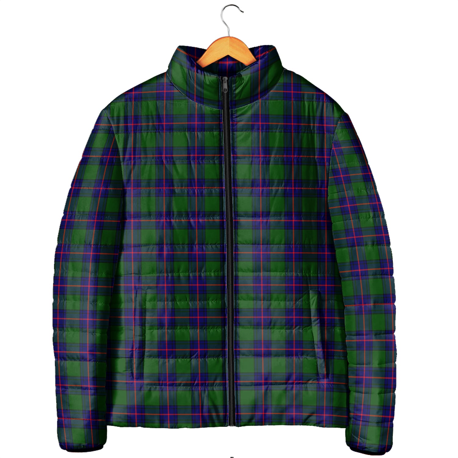 Shaw Modern Tartan Padded Jacket Men's Padded Jacket - Tartan Vibes Clothing