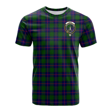 Shaw Modern Tartan T-Shirt with Family Crest