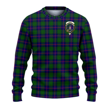 Shaw Modern Tartan Ugly Sweater with Family Crest