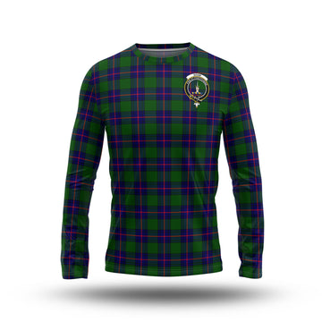 Shaw Modern Tartan Long Sleeve T-Shirt with Family Crest