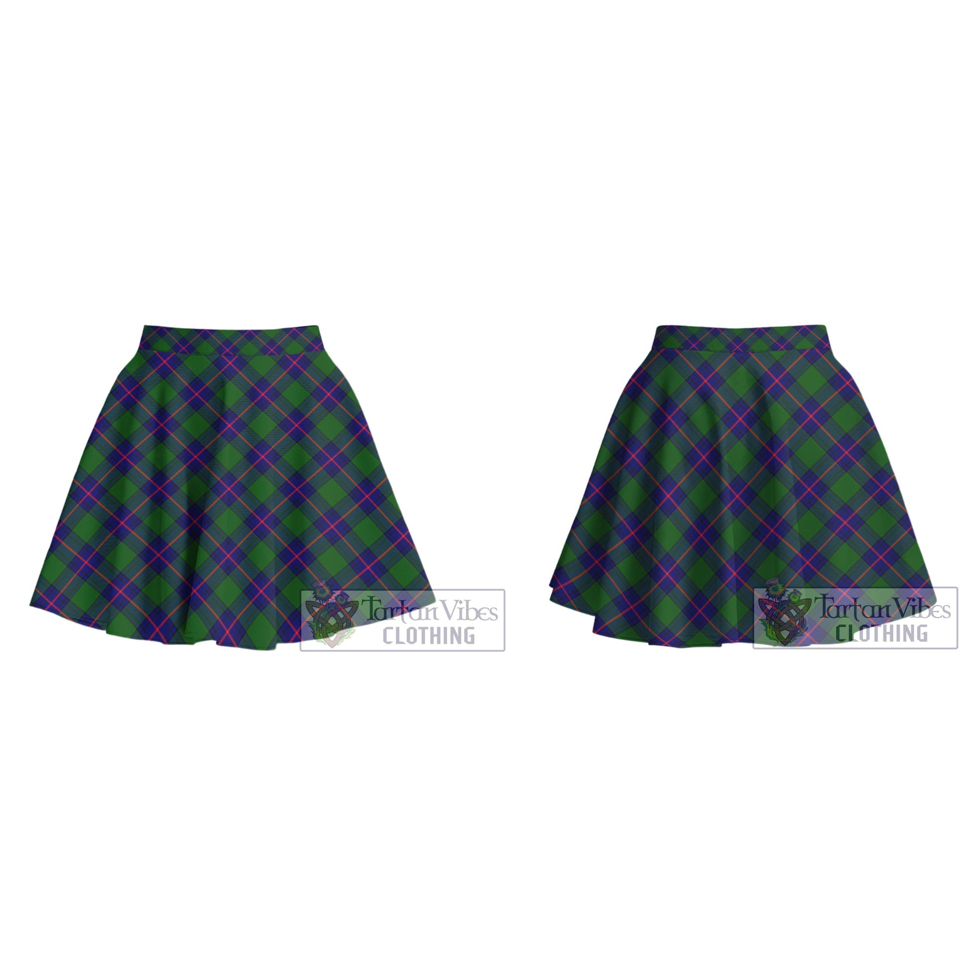 Tartan Vibes Clothing Shaw Modern Tartan Women's Plated Mini Skirt