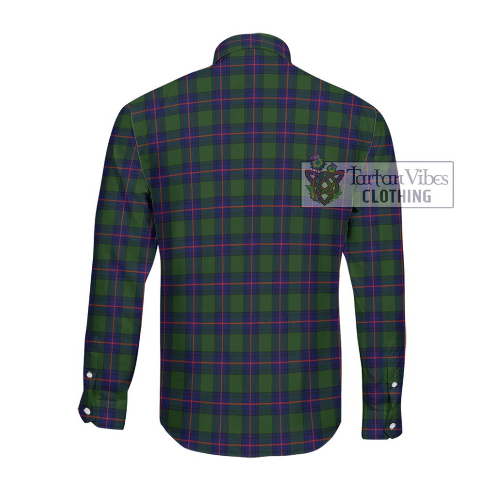 Shaw Modern Tartan Long Sleeve Button Shirt with Family Crest DNA In Me Style - Tartanvibesclothing Shop