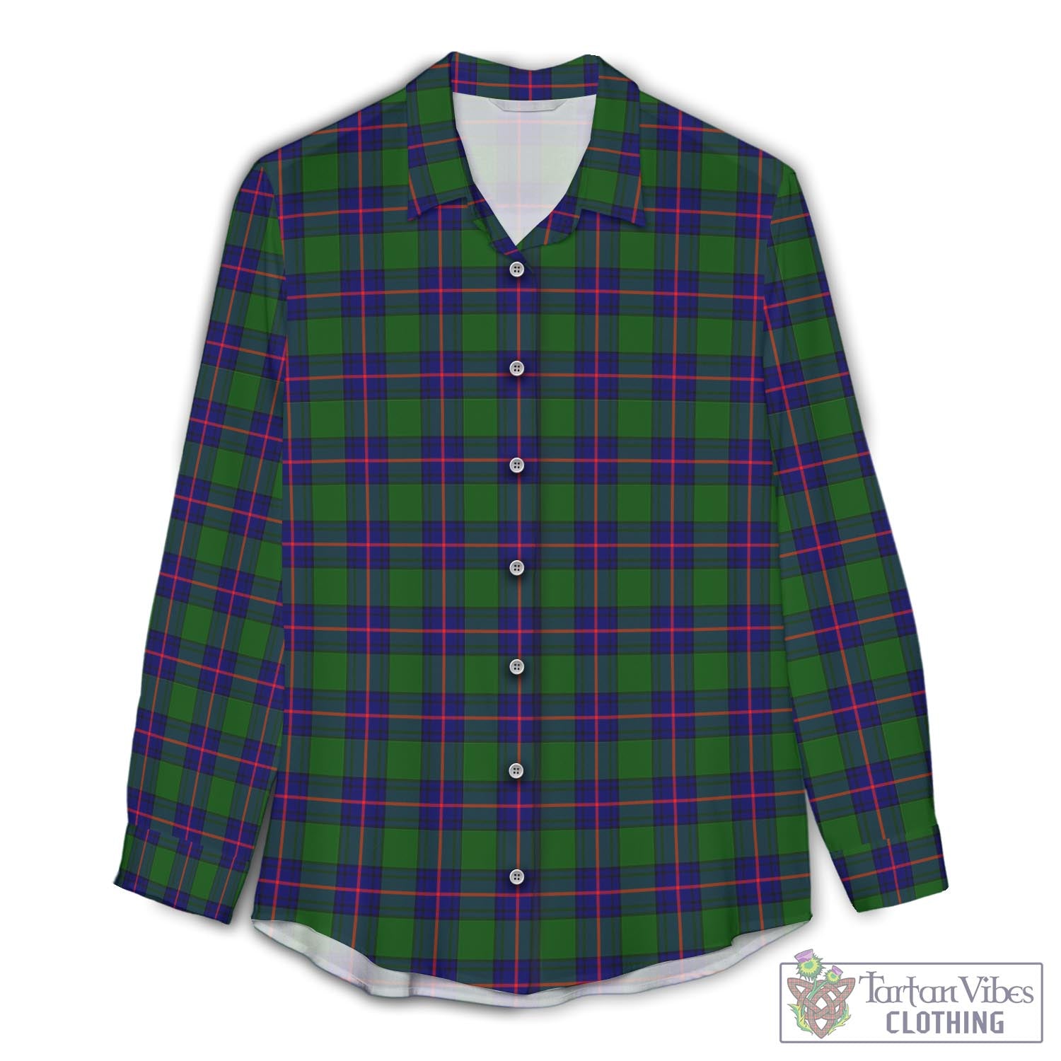 Shaw Modern Tartan Womens Casual Shirt