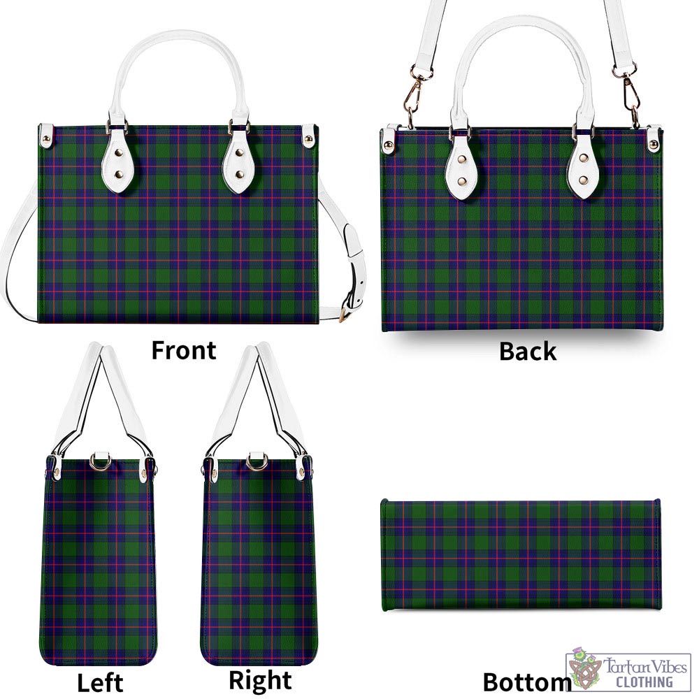 Tartan Vibes Clothing Shaw Modern Tartan Luxury Leather Handbags