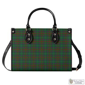 Shaw of Tordarroch Green Hunting Tartan Luxury Leather Handbags