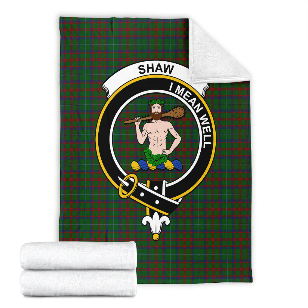 shaw-of-tordarroch-green-hunting-tartab-blanket-with-family-crest