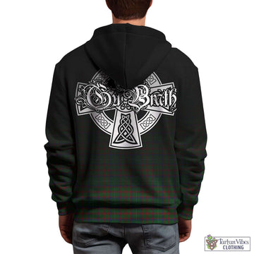 Shaw of Tordarroch Green Hunting Tartan Hoodie Featuring Alba Gu Brath Family Crest Celtic Inspired