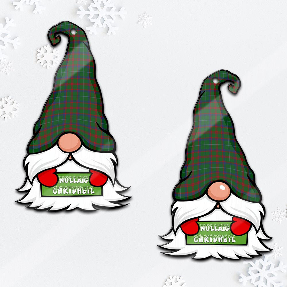 Shaw of Tordarroch Green Hunting Gnome Christmas Ornament with His Tartan Christmas Hat - Tartan Vibes Clothing