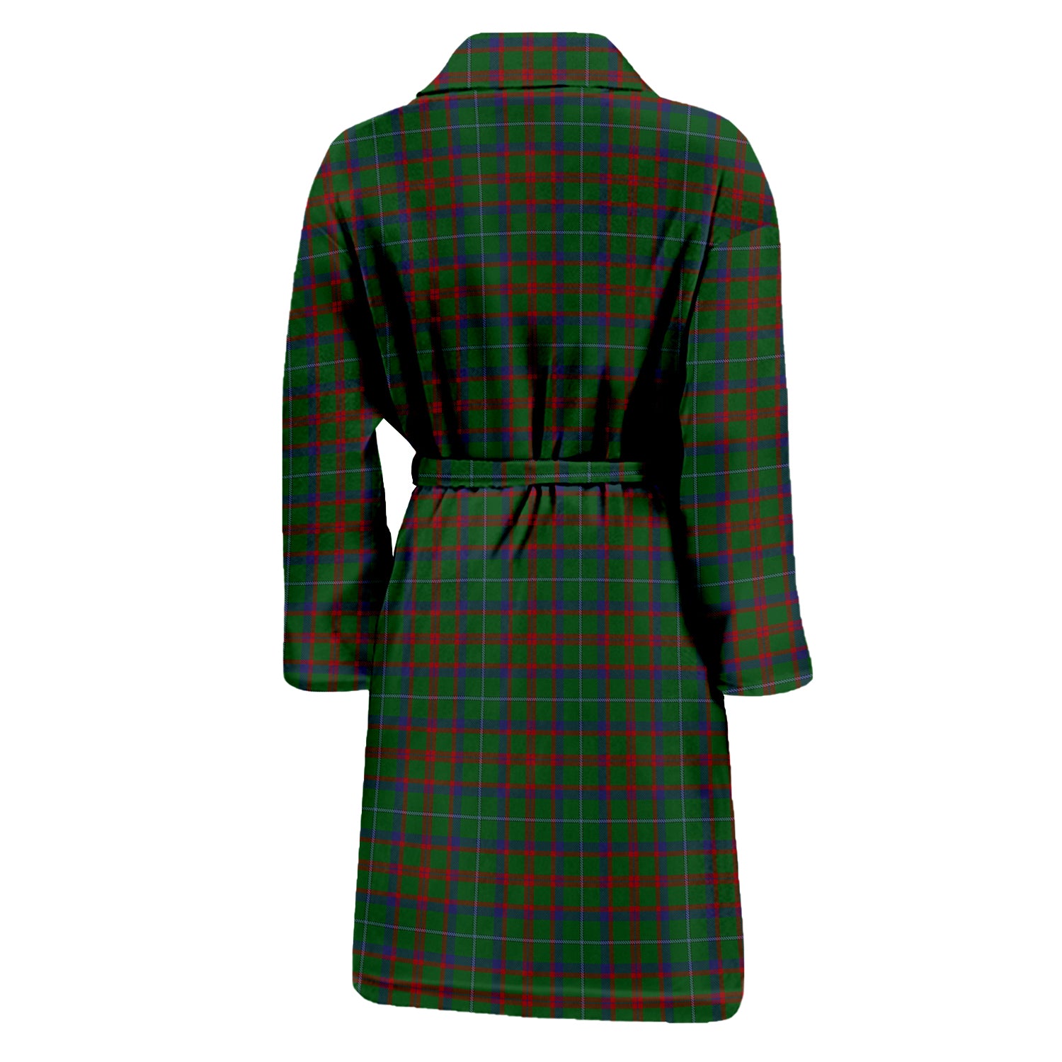 Shaw of Tordarroch Green Hunting Tartan Bathrobe with Family Crest - Tartan Vibes Clothing