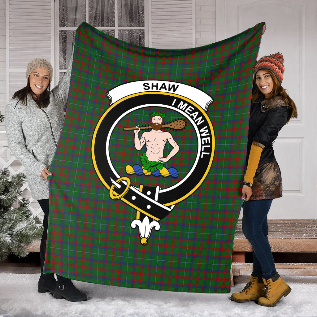 shaw-of-tordarroch-green-hunting-tartab-blanket-with-family-crest