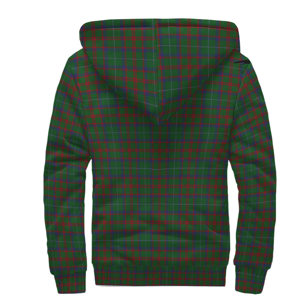 shaw-of-tordarroch-green-hunting-tartan-sherpa-hoodie-with-family-crest