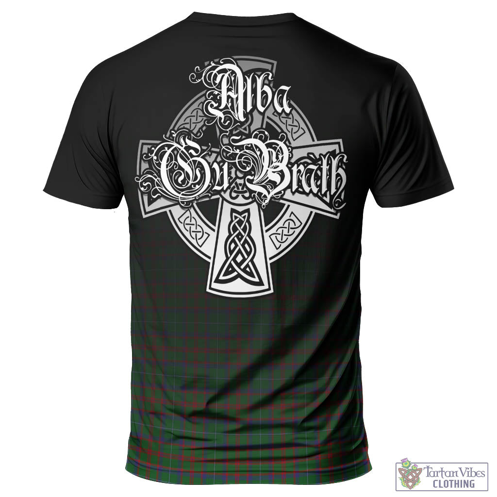 Tartan Vibes Clothing Shaw of Tordarroch Green Hunting Tartan T-Shirt Featuring Alba Gu Brath Family Crest Celtic Inspired