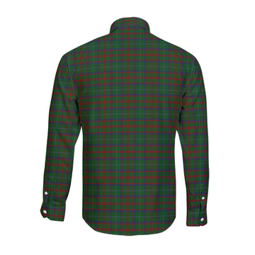 Shaw of Tordarroch Green Hunting Tartan Long Sleeve Button Up Shirt with Family Crest