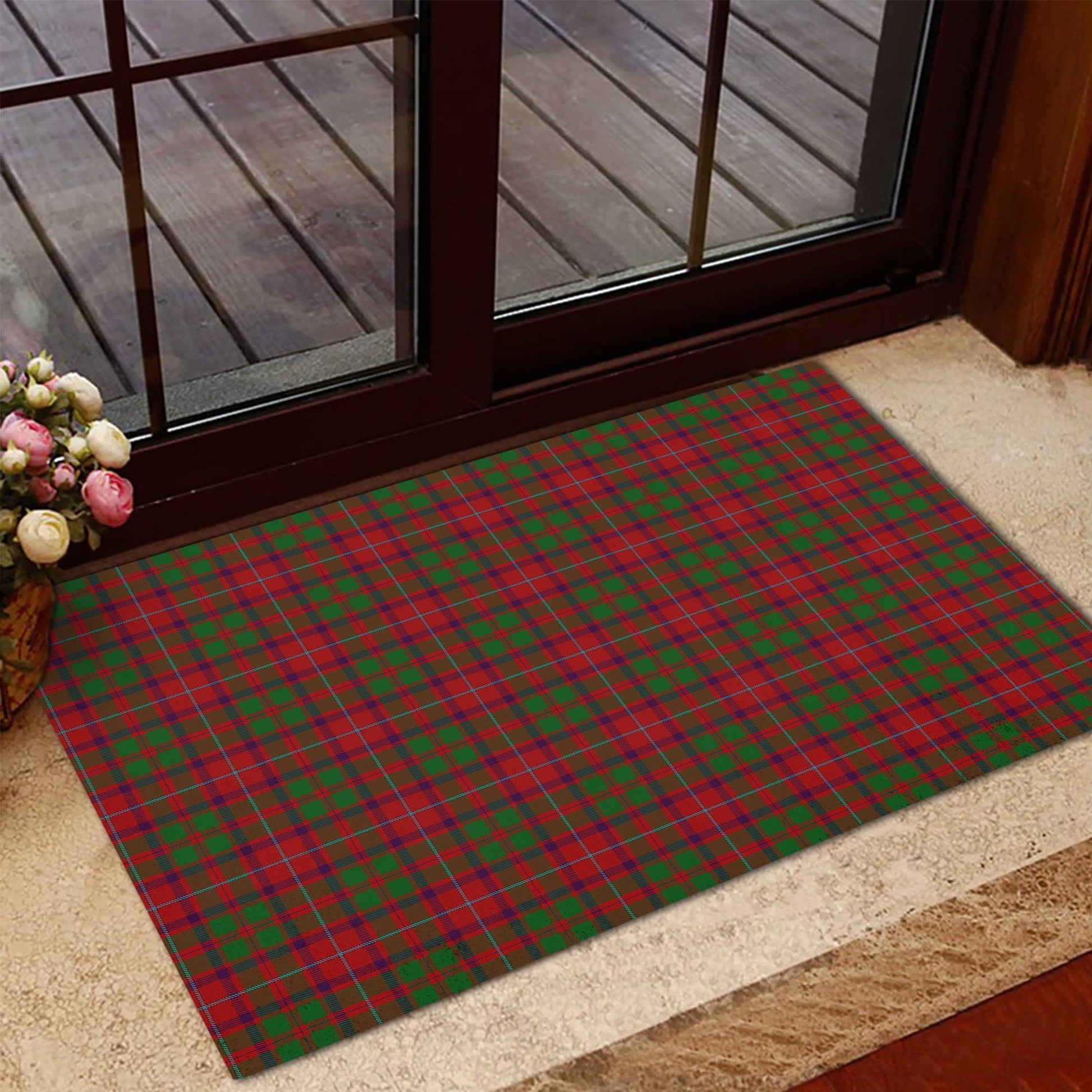 Shaw of Tordarroch Red Dress Tartan Door Mat - Tartanvibesclothing Shop