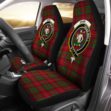 Shaw of Tordarroch Red Dress Tartan Car Seat Cover with Family Crest