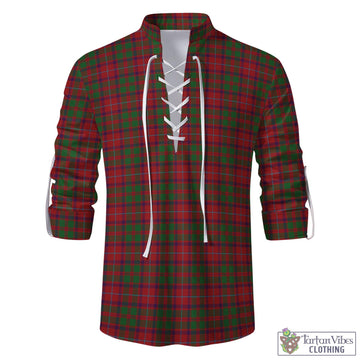 Shaw of Tordarroch Red Dress Tartan Men's Scottish Traditional Jacobite Ghillie Kilt Shirt