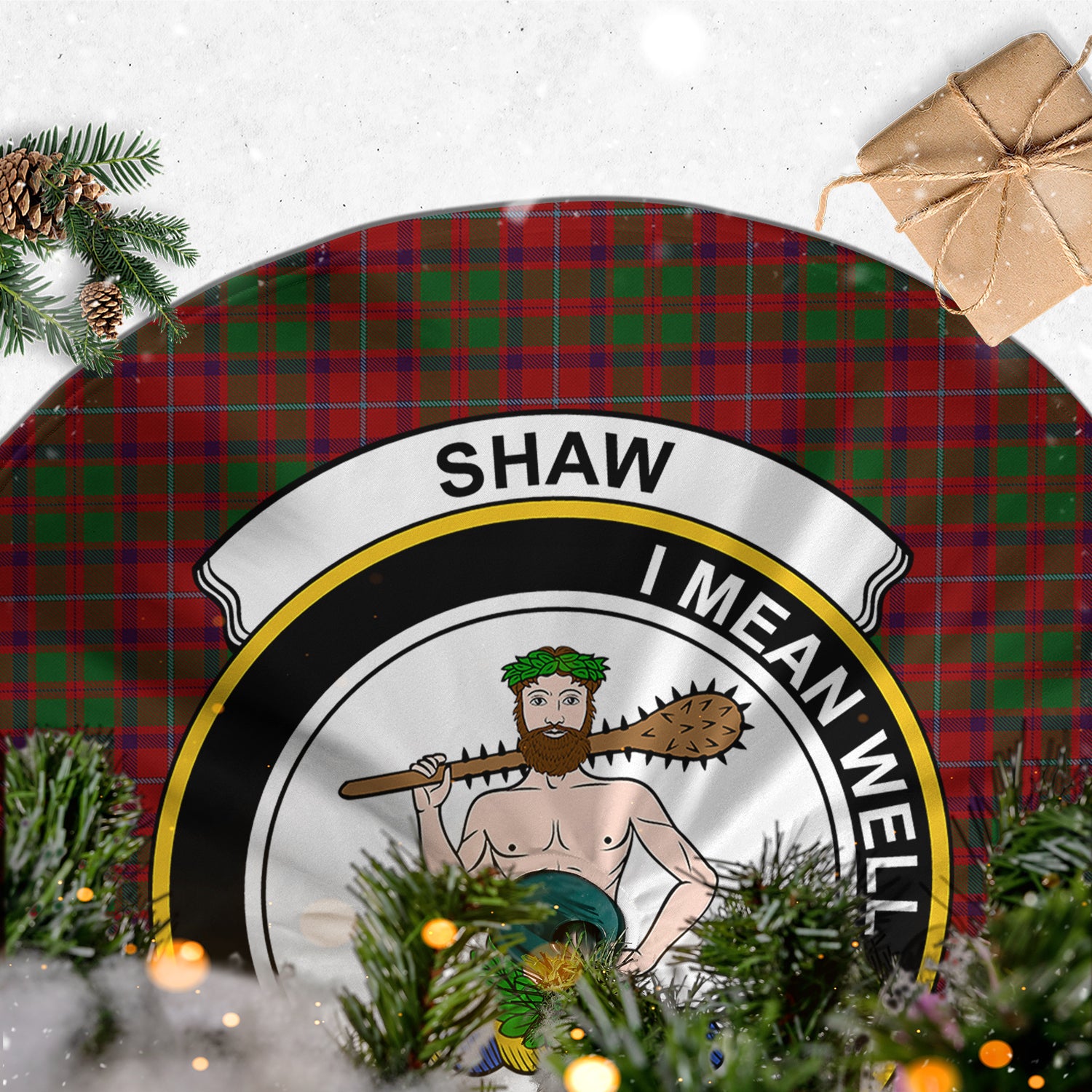 shaw-of-tordarroch-red-dress-tartan-christmas-tree-skirt-with-family-crest