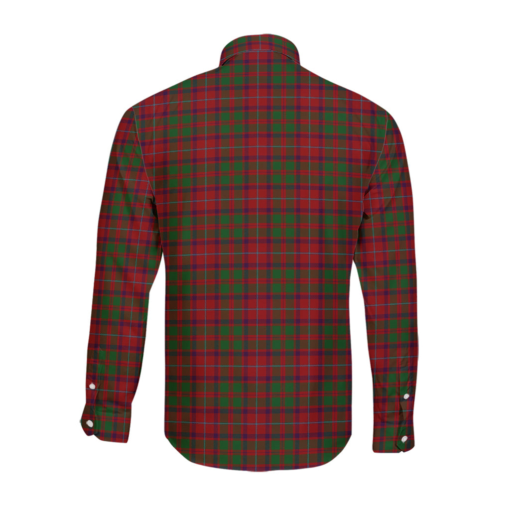 shaw-of-tordarroch-red-dress-tartan-long-sleeve-button-up-shirt-with-family-crest