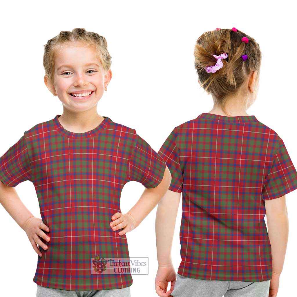 Tartan Vibes Clothing Shaw Red Modern Tartan Kid T-Shirt