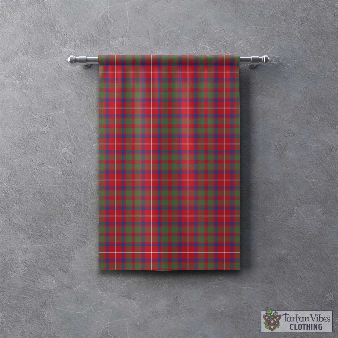 Tartan Vibes Clothing Shaw Red Modern Tartan Gonfalon, Tartan Banner