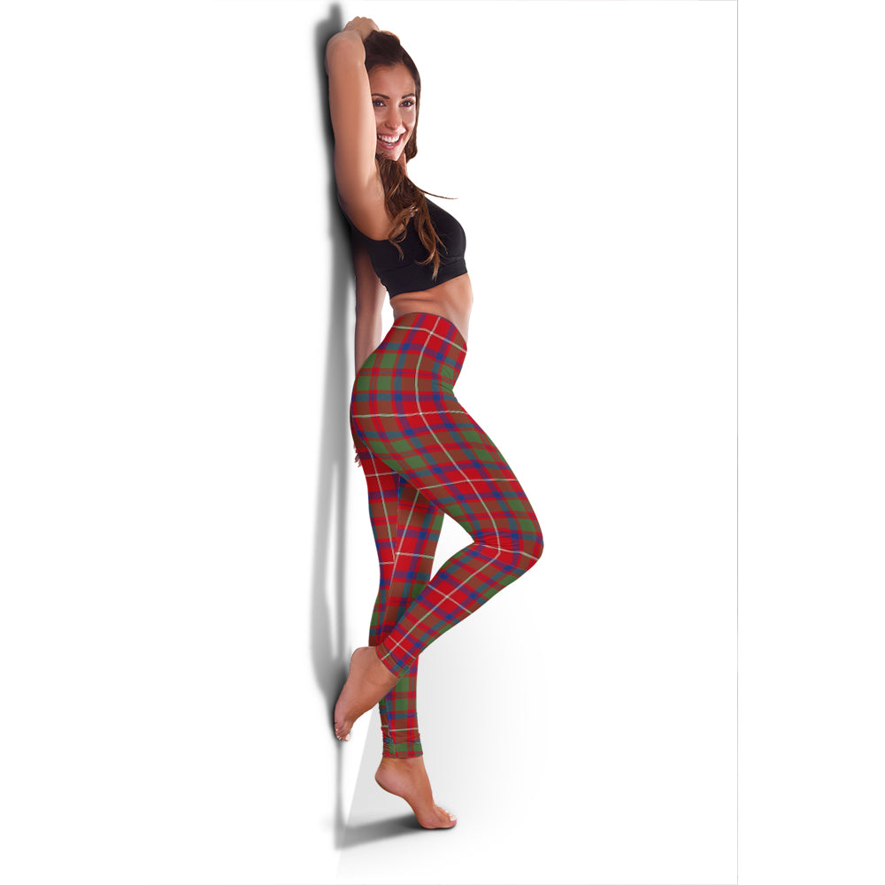 shaw-red-modern-tartan-womens-leggings