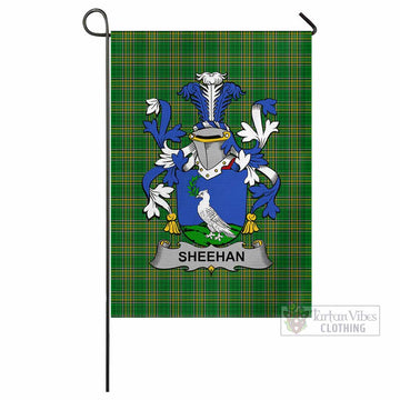 Sheehan Irish Clan Tartan Flag with Coat of Arms