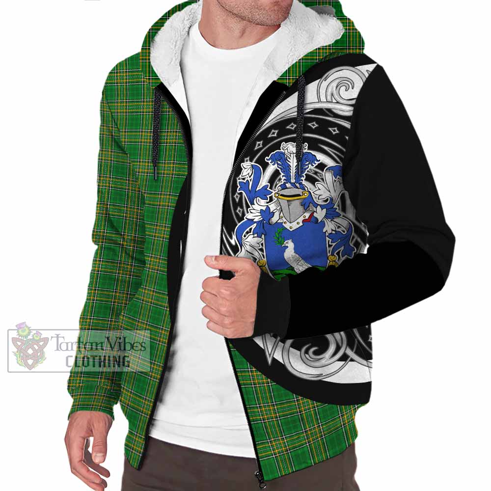 Sheehan Irish Clan Sherpa Hoodie Celtic Circle Style - Tartan Vibes Clothing