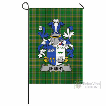 Sheehy Irish Clan Tartan Flag with Coat of Arms