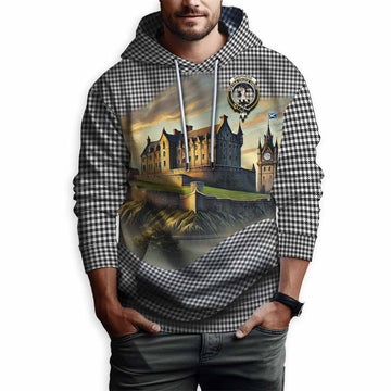 Shepherd Tartan Family Crest Hoodie with Scottish Ancient Castle Style Pullover Hoodie - Tartan Vibes Clothing