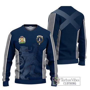 Shepherd Tartan Ugly Sweater with Family Crest and Lion Rampant Vibes Sport Style