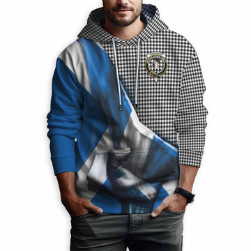 Shepherd Tartan Hoodie with Family Crest Scotland Patriotic Style