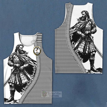 Shepherd Tartan Clan Crest Men's Tank Top with Highlander Warrior Celtic Style